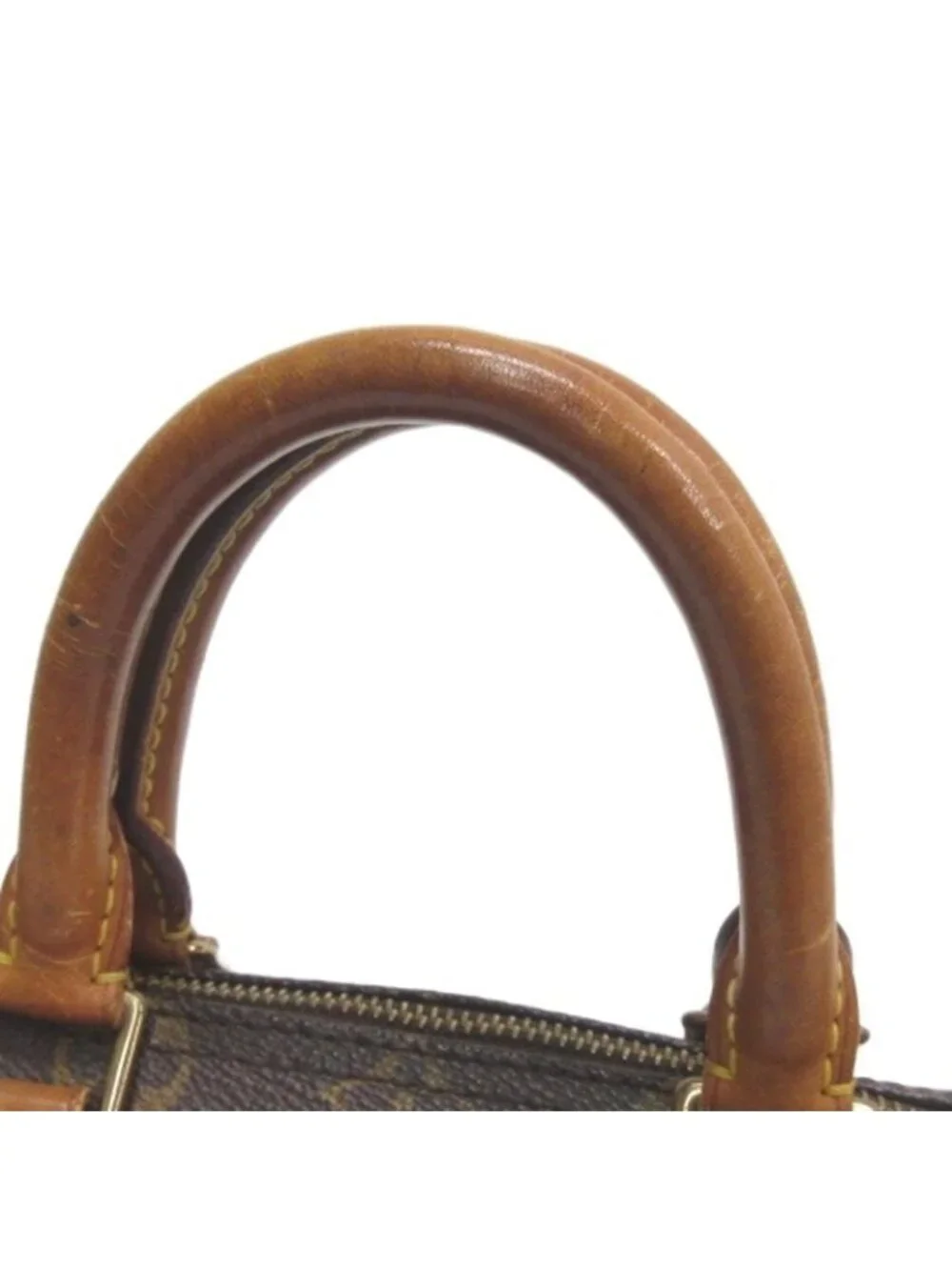 Louis Vuitton Monogram Speedy 25 Mini Boston Handbag Brown